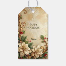 Weihnachts-Blumengeschenk-Anhänger Geschenkanhänger