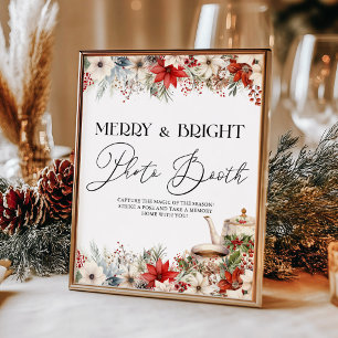 Weihnachts Blumenkost Tee Party Foto Stand Poster