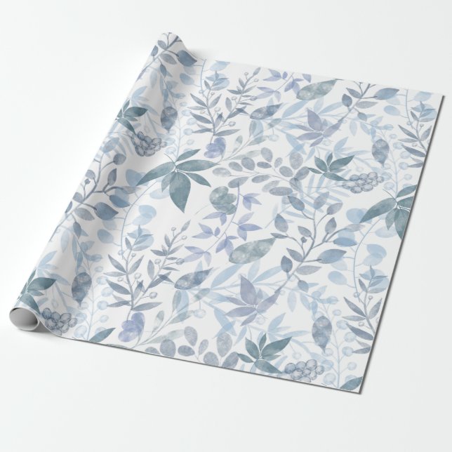 Weihnachts-Blumenmuster-Papier Geschenkpapier (Ungerollt)