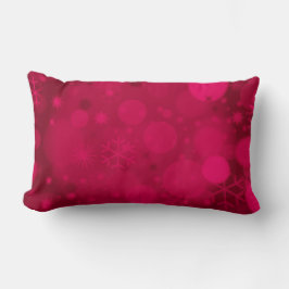 Weihnachts-Bokeh, Rasp.Pink-Lumbar-Kissen Lendenkissen