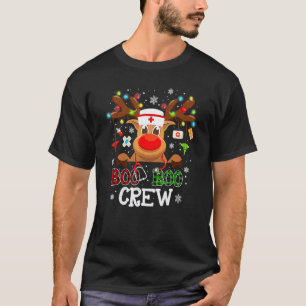 Weihnachts-Boo-Boo-Crew-Rentier-Krankenschwester-B T-Shirt