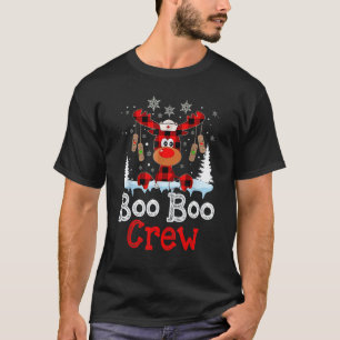 Weihnachts-Boo-Boo-Crew-Rentier-Krankenschwester-B T-Shirt