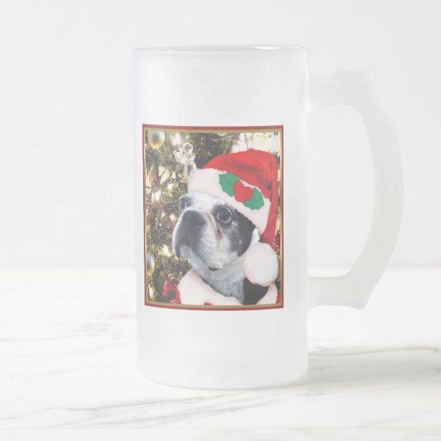 Weihnachts-Boston-Terre Mattglas Bierglas (Rechts)