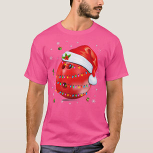 Weihnachts Bowling Ball Weihnachtsmannmütze Xmas B T-Shirt