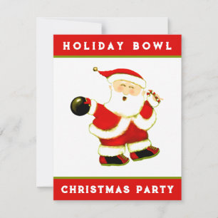 Weihnachts-Bowling-Party Einladung