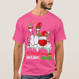 Weihnachts-Bowling Squad Dabbing Bowling T-Shirt