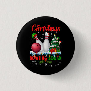 Weihnachts-Bowling Squad Dabbing Santa Funny Chris Button
