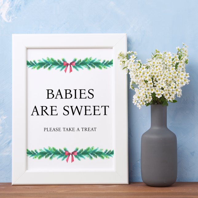 Weihnachts-Branchen-Babys sind süße Baby-Dusche Poster (Von Creator hochgeladen)