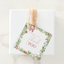 Weihnachts Branches Babydusche Vielen Dank