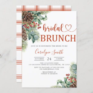 Weihnachts-Bridal-Brunch Einladung