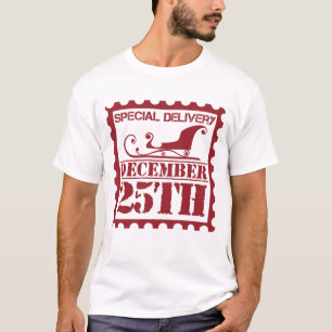 Weihnachts-Briefmarke Sonderlieferung 25. Dezember T-Shirt