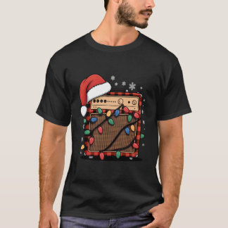 Weihnachts-Buffalo-Karo-Gitarrenverstärker mit San T-Shirt
