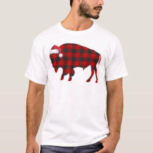 Weihnachts-Buffalo-Karo-Kuh – Festliches Weihnacht T-Shirt