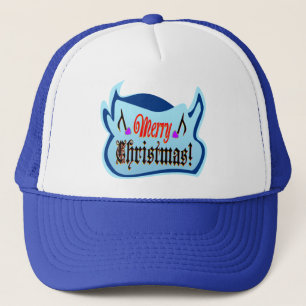 ♫ ♥ Weihnachts Bull Stilvoller Trucker Hat Truckerkappe