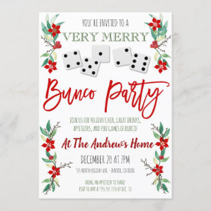 Weihnachts-Bunco-Party Einladung