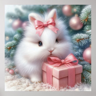 Weihnachts-Bunny Poster