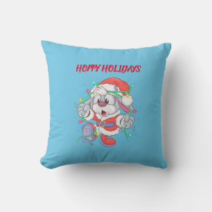 Weihnachts Bunny Rabbit Throw Kissen