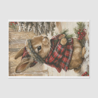 Weihnachts-Bunny-Tissue Seidenpapier