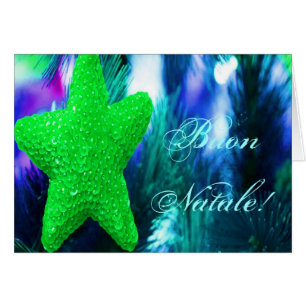 Weihnachts-Buon Natale Green Weihnachtsstar I