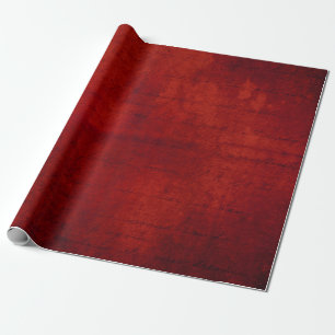 Weihnachts-Burgund Rote Typografie Damask Geschenkpapier