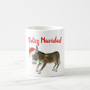 Weihnachts Burro Feliz Navidad individuell anpassb Kaffeetasse