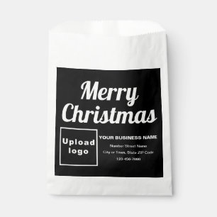 Weihnachts Business Black Background Paper Bag Geschenktütchen