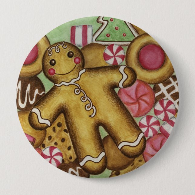 Weihnachts-Button Button (Vorderseite)