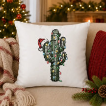 Weihnachts-Cactus mit Lichtern 