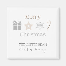 Weihnachts-Café-Branding Saisonale Kaffeehausgesta