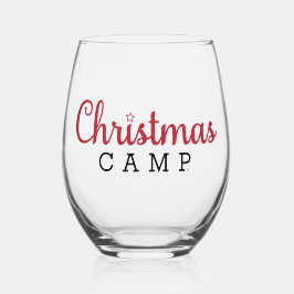 Weihnachts-Camp-Brille | Beste Weihnachtsbrille! Weinglas Ohne Stiel
