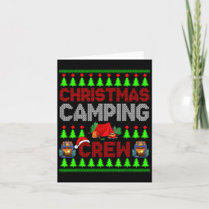 Weihnachts-Camping-Crew Xmas Pullover Santa Camper Karte