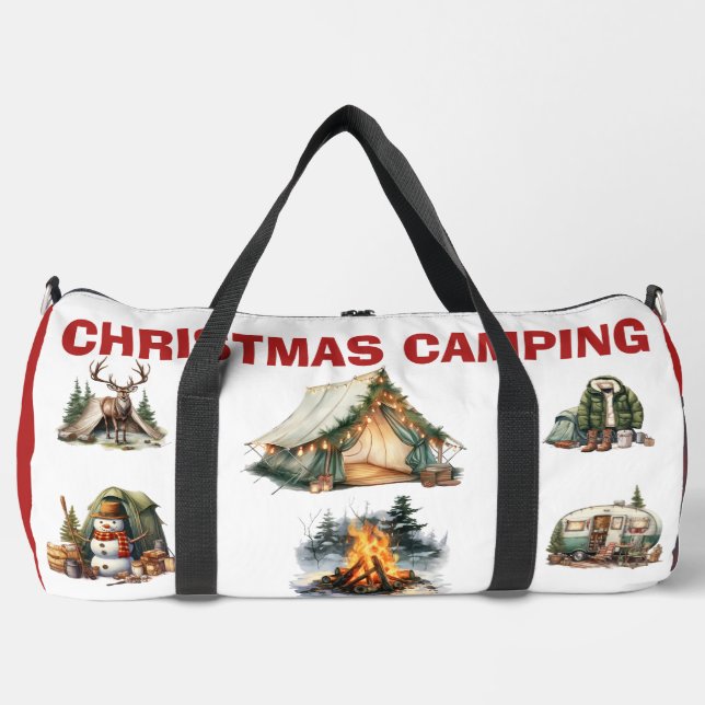 Weihnachts-Camping-Reiseetasche - Urlaub im Freien Duffle Bag (Vorderseite)