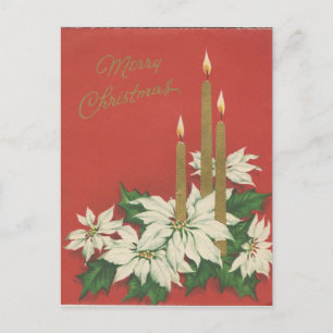 Weihnachts Candle Trio Card Feiertagspostkarte