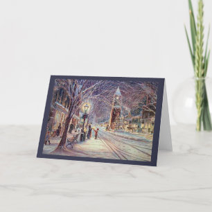 Weihnachts Candlelight Walk Feiertagskarte