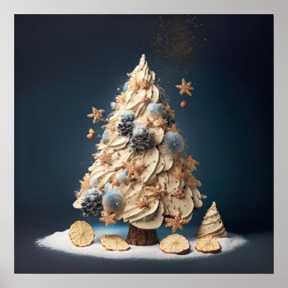 Weihnachts Candy Cake Weihnachtsbaum Poster