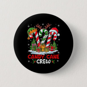 Weihnachts Candy Cane Crew Schwarz Crew Neck Langa Button