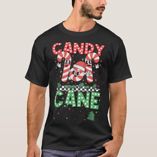 Weihnachts Candy Cane Crew Xmas Liebe Candy Boys G T-Shirt (Vorderseite)