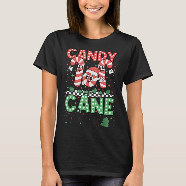 Weihnachts Candy Cane Crew Xmas Liebe Candy Boys G T-Shirt (Vorderseite)