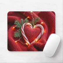 Weihnachts Candy Cane Herz mit Licht