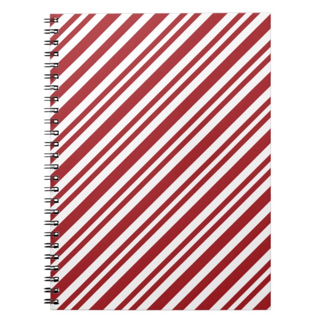 Weihnachts-Candy-Cane-Streifen Notizblock (Vorderseite)