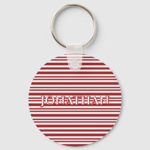Weihnachts-Candy-Cane-Streifen Schlüsselanhänger