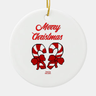 Weihnachts Candy Canes Circle Ornament