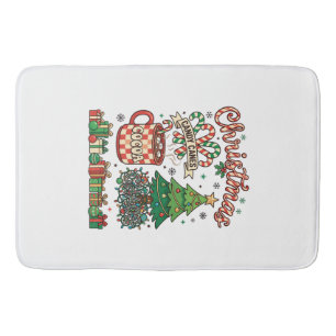 Weihnachts Candy Canes Kakao Chaos Baum Tasse Gesc Badematte
