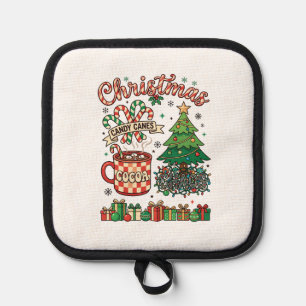 Weihnachts Candy Canes Kakao Chaos Baum Tasse Gesc Topflappen