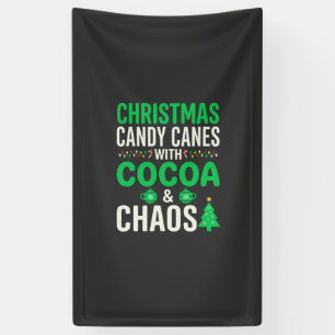 Weihnachts Candy Canes Kakao Chaos Urlaub Banner