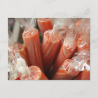 Weihnachts Candy Canes Postcard