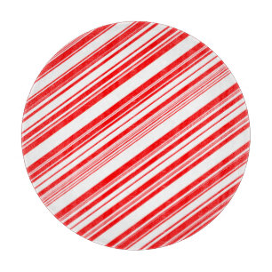 Weihnachts-Candy Canes Red White 4Erin Schneidebrett