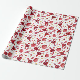 Weihnachts-Candy-Canes und -Sterne Geschenkpapier