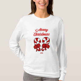Weihnachts-Candy Canes Women's Long Sleeve Shirt