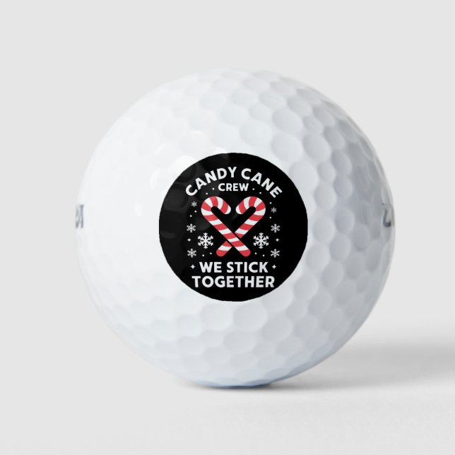Weihnachts Candy Heart Wir kleben zusammen Golfball (Vorderseite)